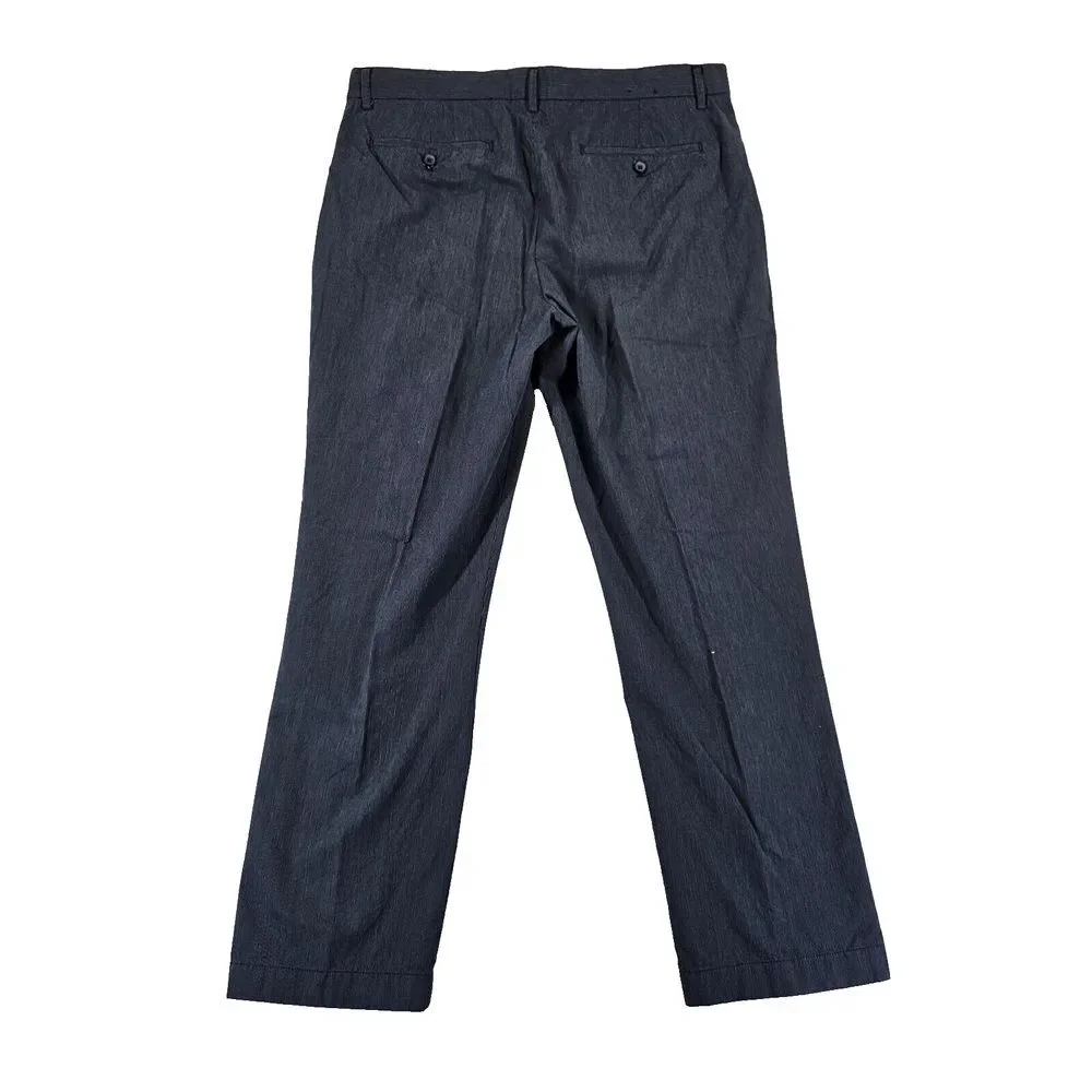 Banana Republic Aiden Chino Pants Slim Flat Stretch Office Work‎ Navy Mens 36x30